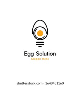 Egg Bulb Idea Abstract Creative Modern Business Logo