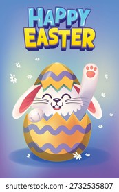 Ei Hase glücklich Ostern Tag