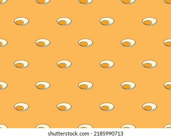 burguesa de huevo arte sin fisuras elemento de fondo de patrón moderno dibujos de dibujos animados planos de doodle ilustración vectorial
