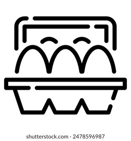 Egg Carton icon for web, app, infographic etc