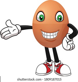 Egg cartoon vector art and illustration