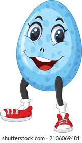 Egg cartoon vector art and illustration
