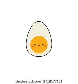 Egg cartoon vector art illustration