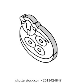 egg cell preparation isometric icon vector. egg cell preparation sign. isolated symbol illustration