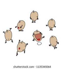 egg character cartoon