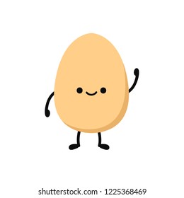 Egg character design. cartoon vector.
