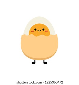 Egg Character Design. Cartoon Vector.