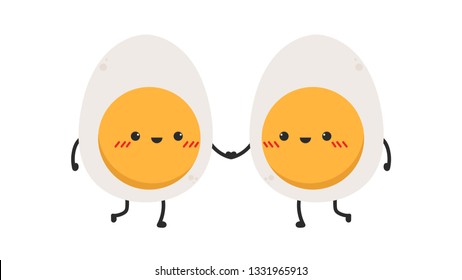 Egg character design. cartoon vector. wallpaper.