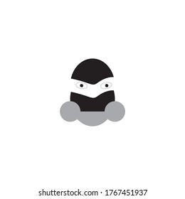 Egg character design. cartoon vector isolated on white background.