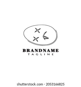 egg character logo cartoon icon design template modern isolated vector illustration