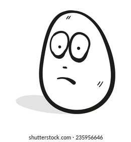 Egg. A children's sketch