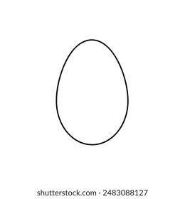 egg , clip art , oval shape , simple outline 