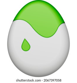 Icono de color del huevo. Elementos simples de los vectores de color de las festividades religiosas para ui y ux, sitio web o aplicación móvil sobre fondo blanco