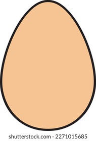 Egg color icon. Vector illustration.