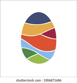 egg colorful logo vector designs