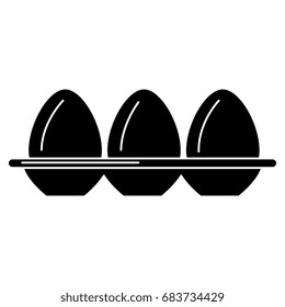 egg container isolated icon