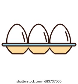 egg container isolated icon