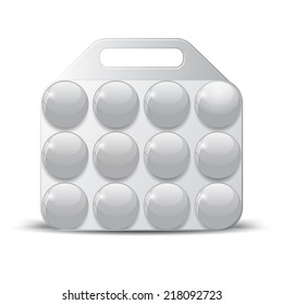 Egg Container Vector Illustration