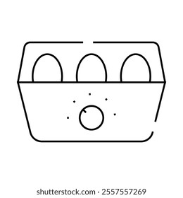 egg cooker line icon vector. egg cooker sign. isolated contour symbol black illustration
