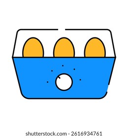 egg cooker line icon vector. egg cooker sign. isolated symbol illustration
