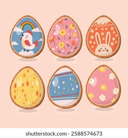 Egg Cookies Decoration for Easter Day