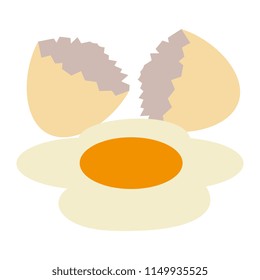 egg cracked isolated icon