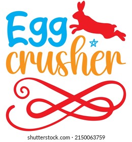 egg crusher t-shirt design ,vector file.