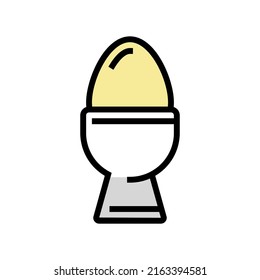 egg cup color icon vector. egg cup sign. isolated symbol illustration