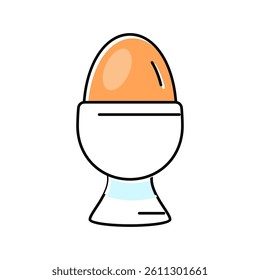 egg cup color icon vector. egg cup sign. isolated symbol illustration