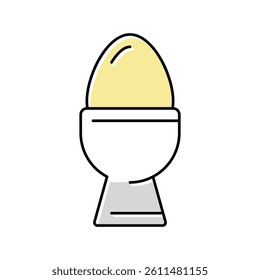 egg cup color icon vector. egg cup sign. isolated symbol illustration
