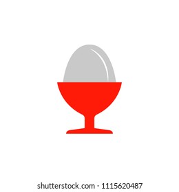 egg in cup colored illustration. Element of colored food icon for mobile concept and web apps. Detailed egg in cup icon can be used for web and mobile on white background