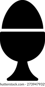 egg cup glyph icon illustration vector