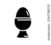 egg cup glyph icon vector. egg cup sign. isolated symbol illustration