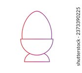 Egg cup Icon. Egg cup Gradient Icon Symbol Vector Illustration