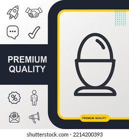 Egg cup icon graphic element. Modern design.