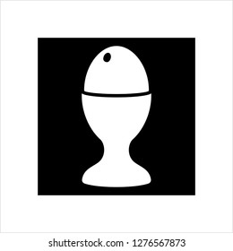 Egg Cup Icon, Egg Holder, Egg Server, Egg Stand Vector Art Illustration