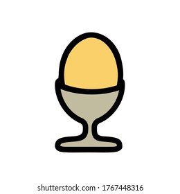 Egg cup icon, vector illustration. Flat design style. vector egg cup icon illustration isolated on white background, egg cup icon Eps10. egg cup icons graphic design vector symbols.