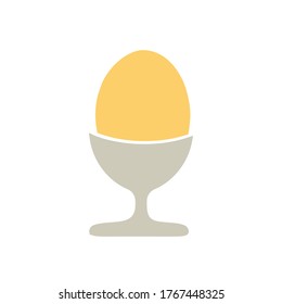 Egg cup icon, vector illustration. Flat design style. vector egg cup icon illustration isolated on white background, egg cup icon Eps10. egg cup icons graphic design vector symbols.