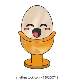 Egg in cup icon vector illustration graphc design