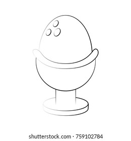 Egg in cup icon vector illustration graphic design