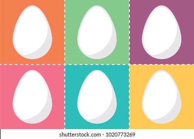Egg cut out cards