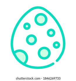egg dinosaur color icon vector. egg dinosaur sign. isolated symbol illustration