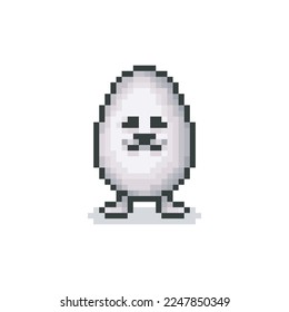 Egg dog, pixel art meme