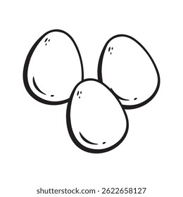 egg doodle cartoon hand drawn illustration