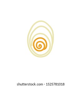 egg doodle icon, vector illustration