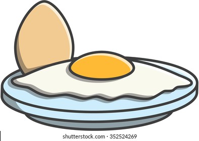 Egg doodle illustration