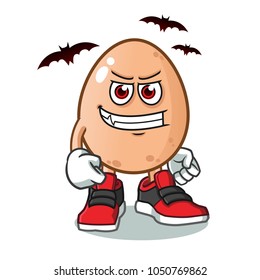 egg dracula vector cartoon illustration