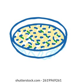 egg drop soup chinese cuisine doodle icon sketch vector. egg drop soup chinese cuisine sign. isolated symbol illustration