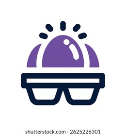 Ei-Duoton-Symbol. Schlankes und modernes Vektorsymbol für Websites, mobile Apps, Marketingmaterialien und Unternehmensdesign. Voll skalierbar und sofort einsatzbereit.