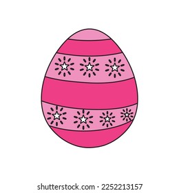 Egg Easter 2023 Vector Icon Illustration